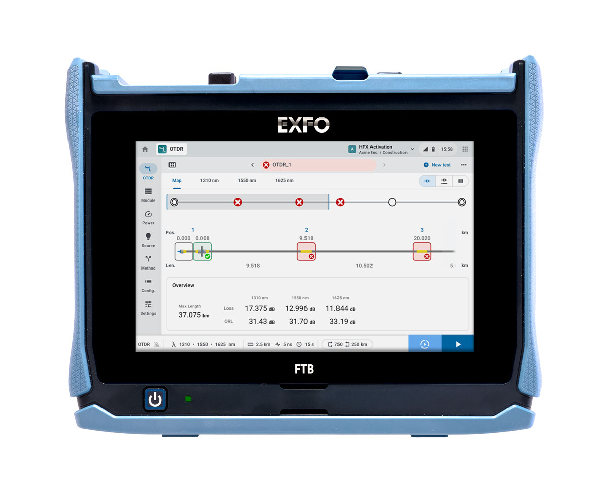 EXFO FTB Lite 720D front view