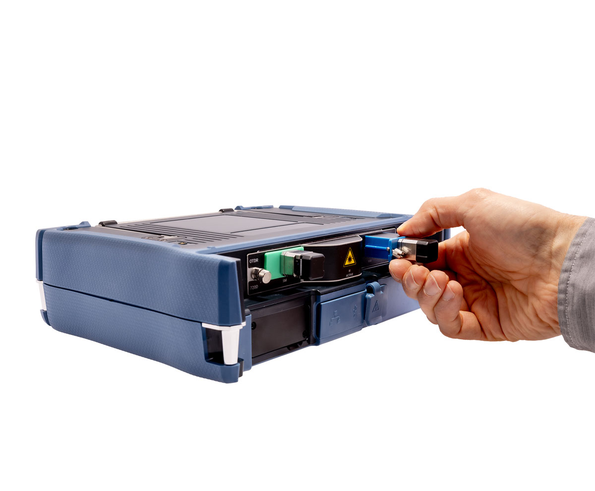 EXFO FTB Lite 720D swap-out connector view